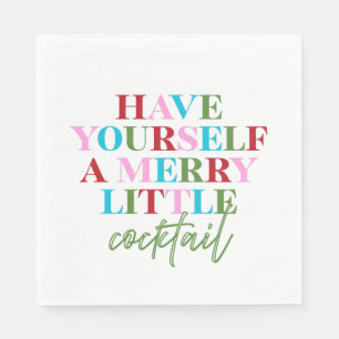 Have Yourself A Merry Little Cocktail Bachelorette Napkins