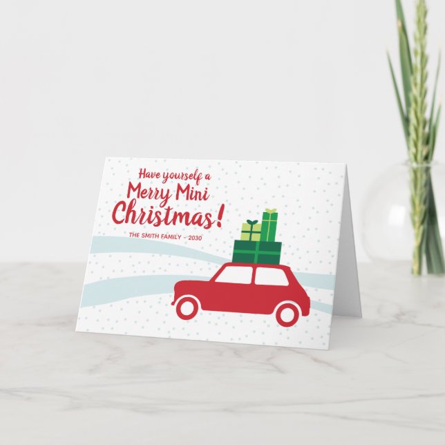 Have yourself a Merry Mini Christmas Holiday Card (Front)