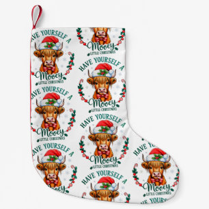 Have Yourself A Mooey Little Christmas Cute Cow Small Christmas Stocking
