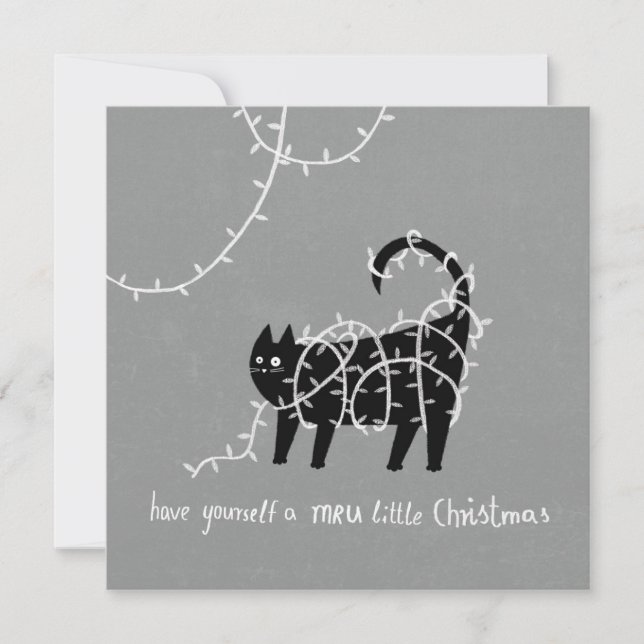 Have yourself a Mru little Christmas Holiday Card (Front)
