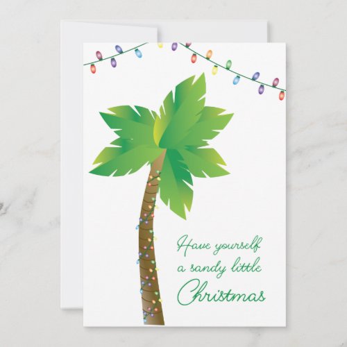 Have yourself a sandy little Christmas Invitation