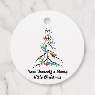 Have yourself a scary little Christmas! Favor Tags