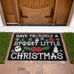 Have Yourself a Spooky Little Christmas Doormat