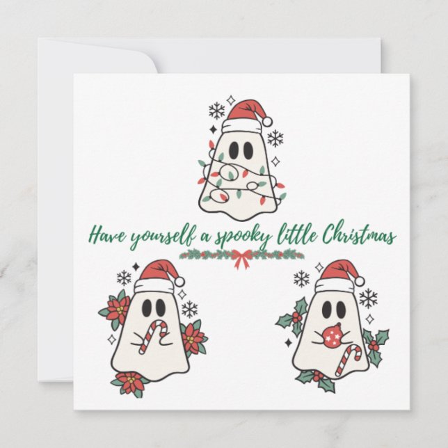 Have Yourself a Spooky Little Christmas Holiday Card (Front)