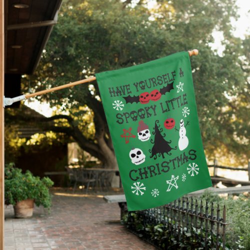 Have Yourself a Spooky Little Christmas House Flag