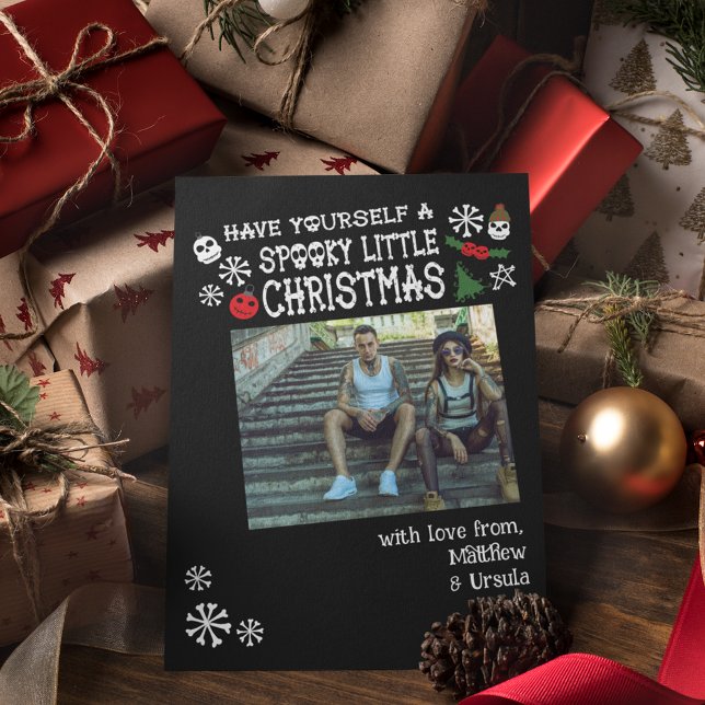 Have Yourself a Spooky Little Christmas Photo Holiday Card (Creator Uploaded)