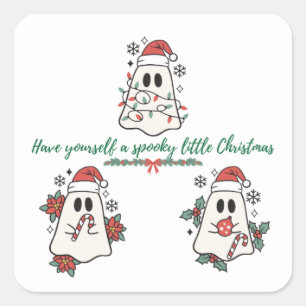 Have Yourself a Spooky Little Christmas Square Sticker