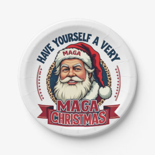 Have Yourself a very Maga Christmas Trump Won Paper Plates