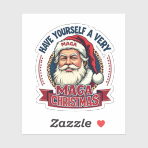 Have Yourself a very Maga Christmas Trump Won  Sticker