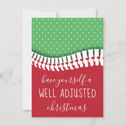 Have Yourself A Well Adjusted Christmas Chiro Holiday Card