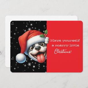 Have Yourself Merry Little Christmas Grinning Dog