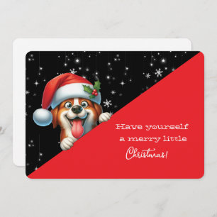 Have Yourself Merry Little Christmas Grinning Dog