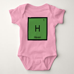 Haven Name Chemistry Element Periodic Table Baby Bodysuit