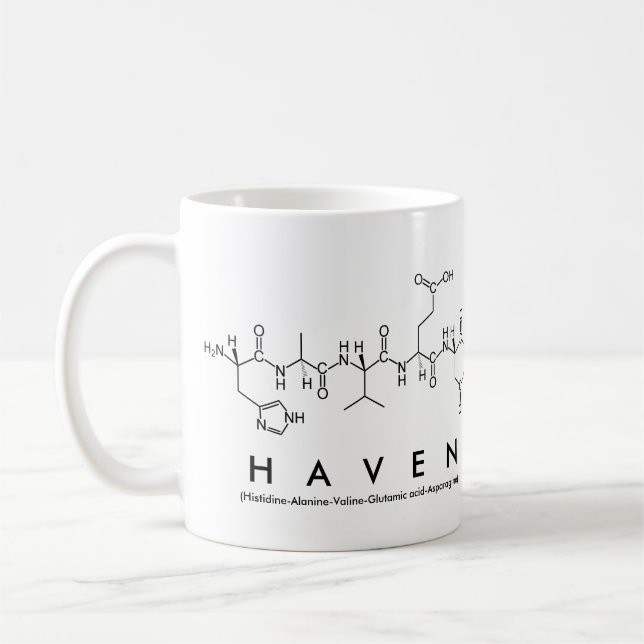 Haven peptide name mug (Left)