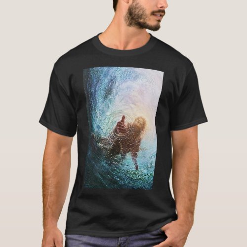 Havenlight Yongsung Kim _ The Hand of God Painting T_Shirt