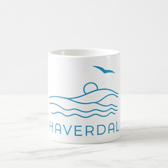 Haverdal Halland Country Sweden Beach Holiday Coffee Mug (Center)