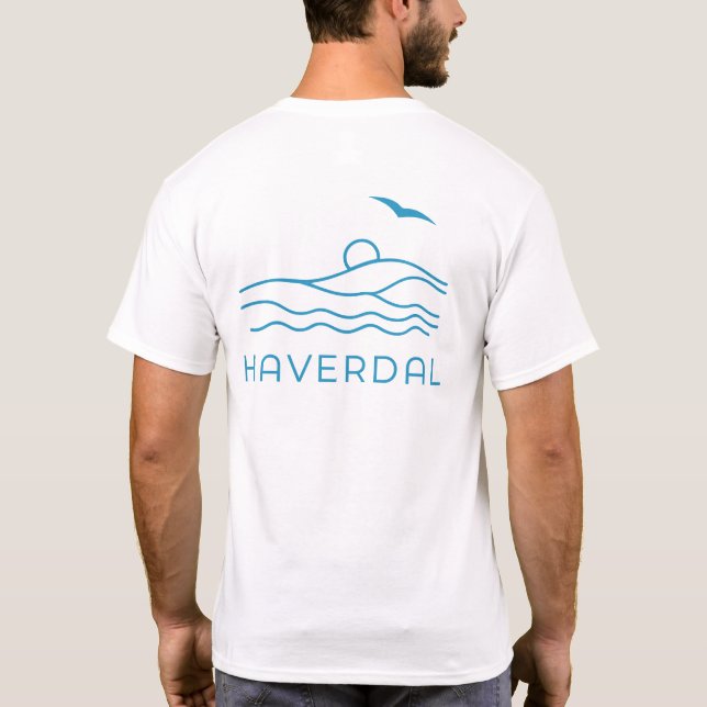 Haverdal Sweden Ocean Holiday T-Shirt (Back)