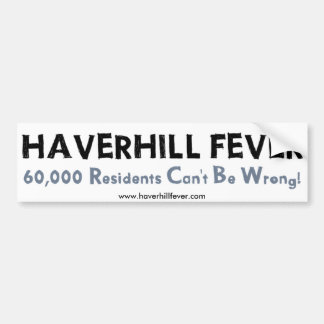 Haverhill Fever bumper sticker