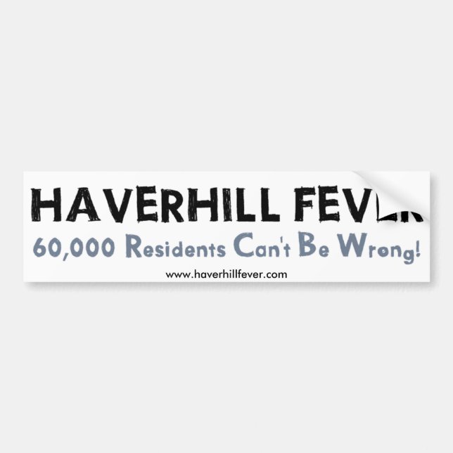 Haverhill Fever bumper sticker (Front)