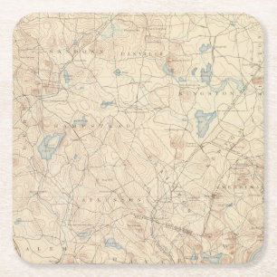 Haverhill, Massachusetts Square Paper Coaster