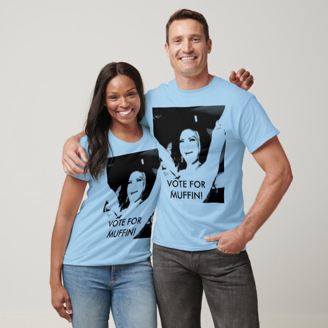 Haviland Stillwill VOTE FOR MUFFIN! Edun t-shirt (Unisex)