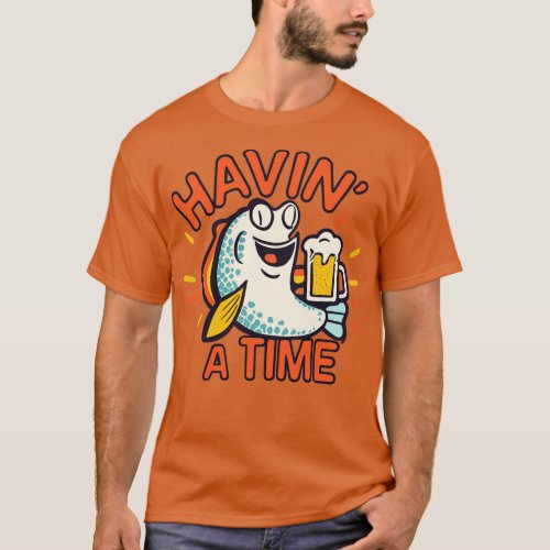 HAVIN A TIME Newfie Slang T_Shirt