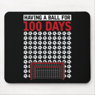 Having A Ball For 100 Days Of School Soccer 100th Mouse Pad