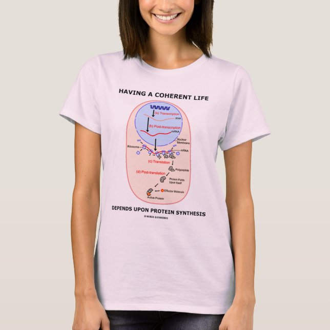 Having A Coherent Life Depends Protein Synthesis T-Shirt (Front)