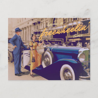Having A Freewheelin' Time Postcard