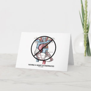 Having A Heart Is Overrated (Anti-Valentine's Day) Holiday Card