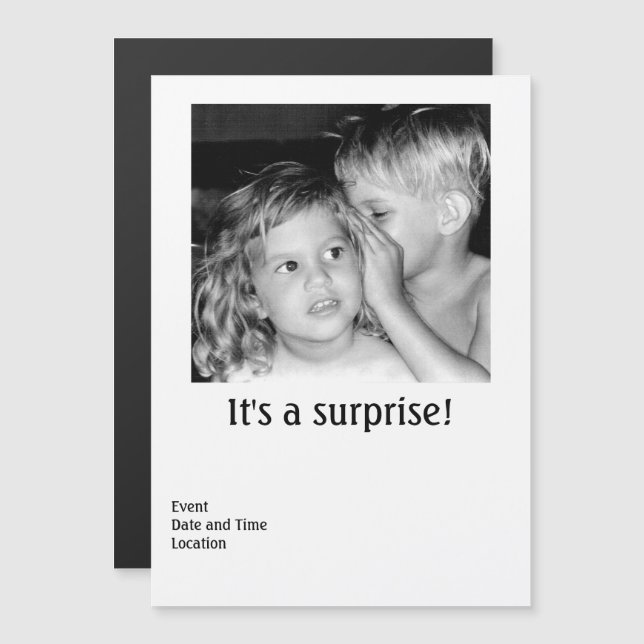 Having a Party Magnetic Invitation (Front/Back)