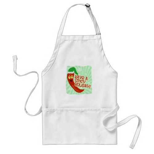 Having A Spicy Holiday Adult Apron