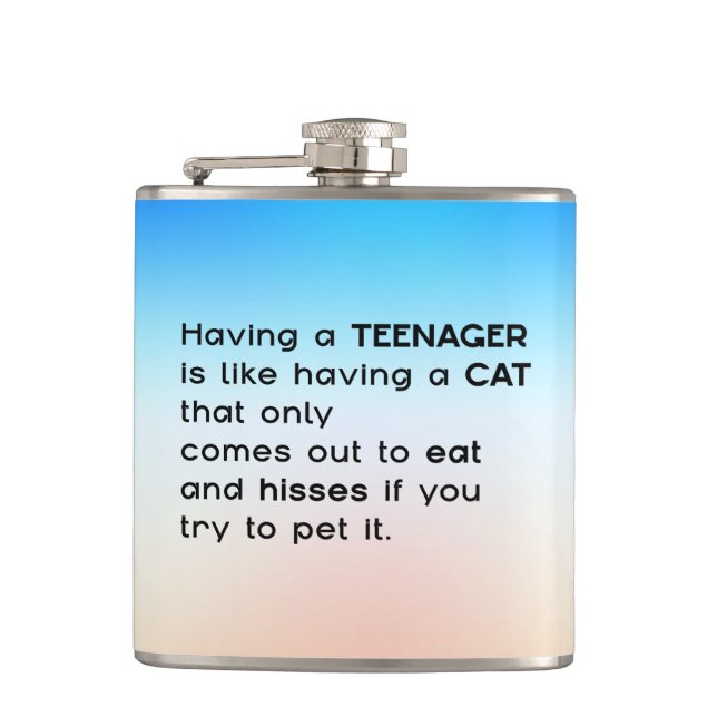 Having a Teenager...  Flask (Front)