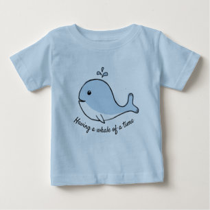 Having a Whale of a Time Blue Baby T-Shirt