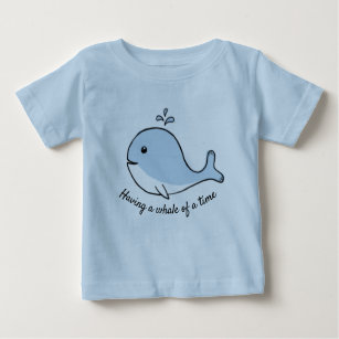 Having a  Whale of a Time Blue Baby T-Shirt