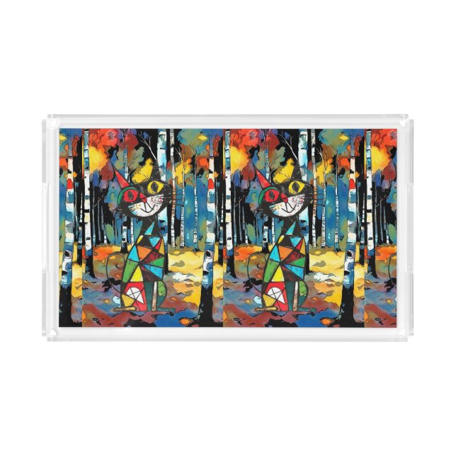 Having An Abstract Kinda Day Acrylic Tray (Front)