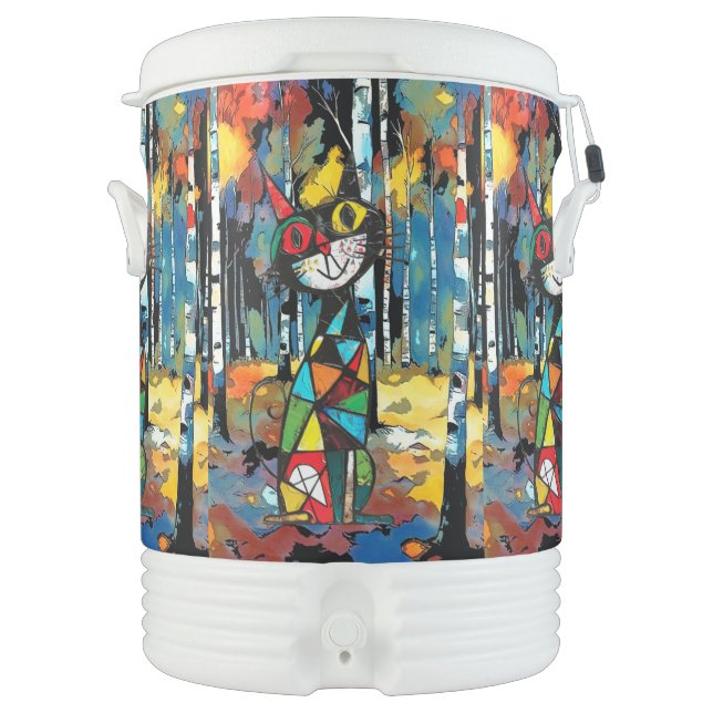 Having An Abstract Kinda Day Beverage Cooler (Front)