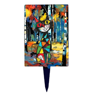 Having An Abstract Kinda Day Cake Topper