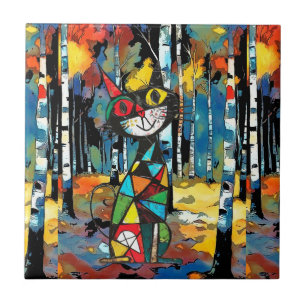 Having An Abstract Kinda Day Ceramic Tile