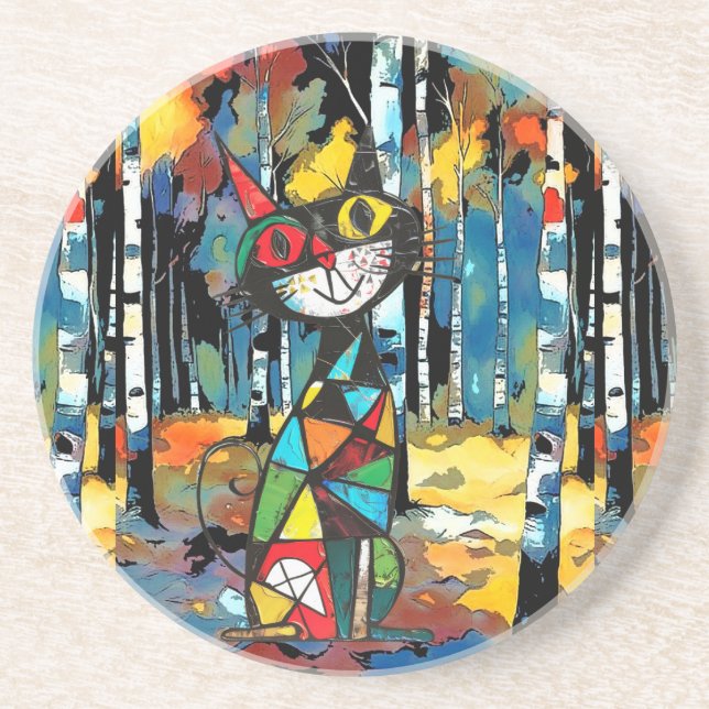 Having An Abstract Kinda Day Coaster (Front)