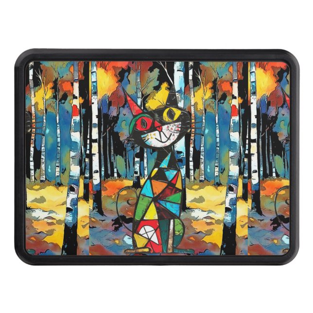 Having An Abstract Kinda Day Hitch Cover (Front)