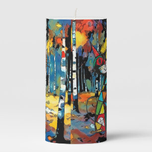 Having An Abstract Kinda Day Pillar Candle
