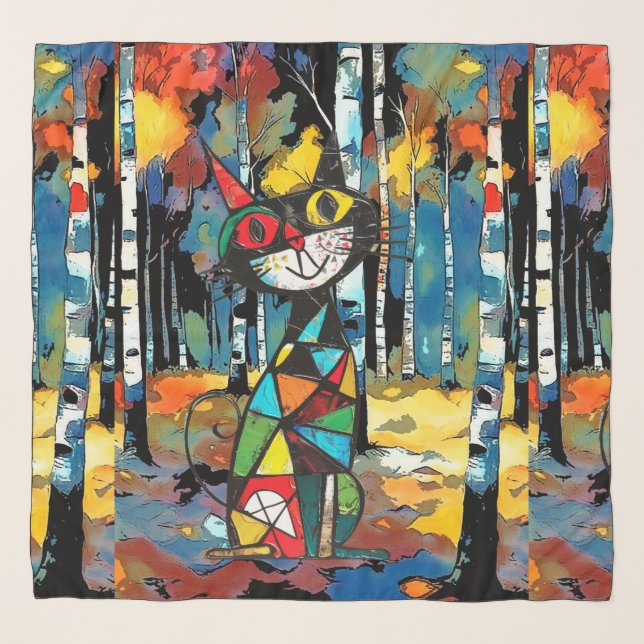 Having An Abstract Kinda Day Scarf (Front)