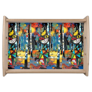 Having An Abstract Kinda Day Serving Tray
