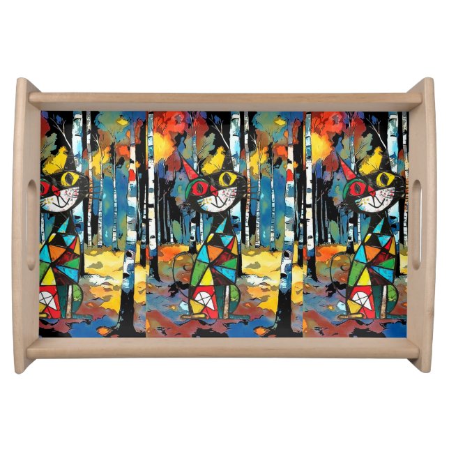 Having An Abstract Kinda Day Serving Tray (Front)