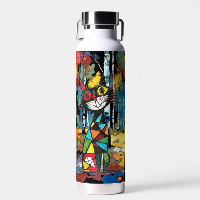 Having An Abstract Kinda Day Water Bottle (Front)