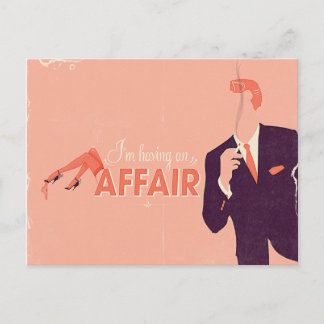 Having an Affair Postcard