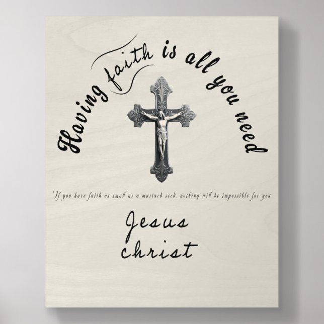 Having Faith is all you need Wood Photo Tile (Front Set)