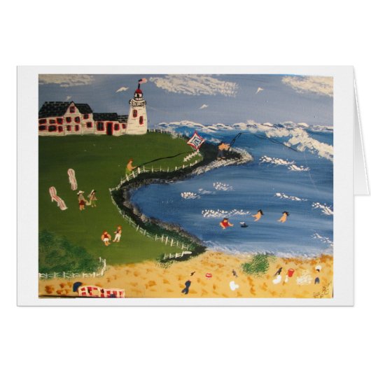 Having Fun on a Hot Summer Day Cards (Front Horizontal)