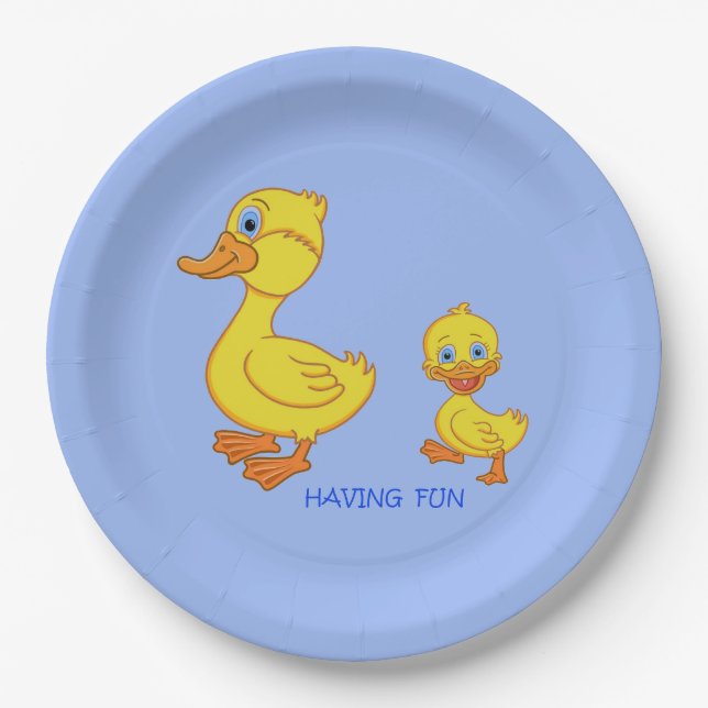 Having Fun Paper Plates (Front)